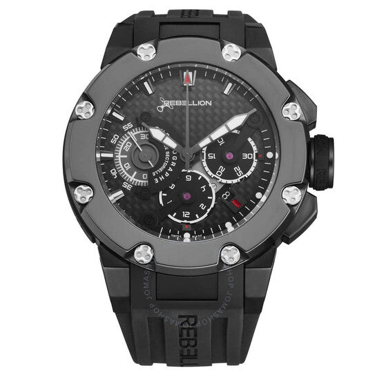 Rebellion, Predator Chronograph Automatic Black Dial Men's Watch