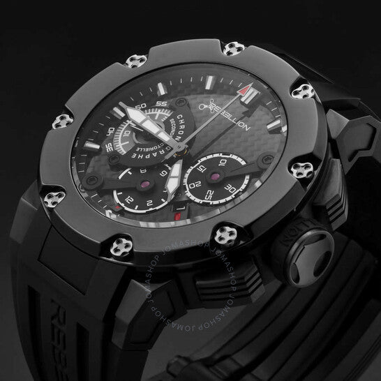 Rebellion, Predator Chronograph Automatic Black Dial Men's Watch