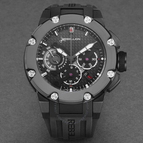 Rebellion, Predator Chronograph Automatic Black Dial Men's Watch