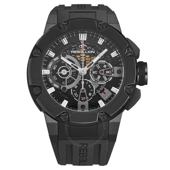 Rebellion, Predator Chronograph Automatic Black Dial Men's Watch