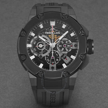 Rebellion, Predator Chronograph Automatic Black Dial Men's Watch
