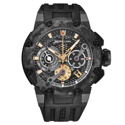 Rebellion, Predator Chronograph Automatic Black Dial Men's Watch