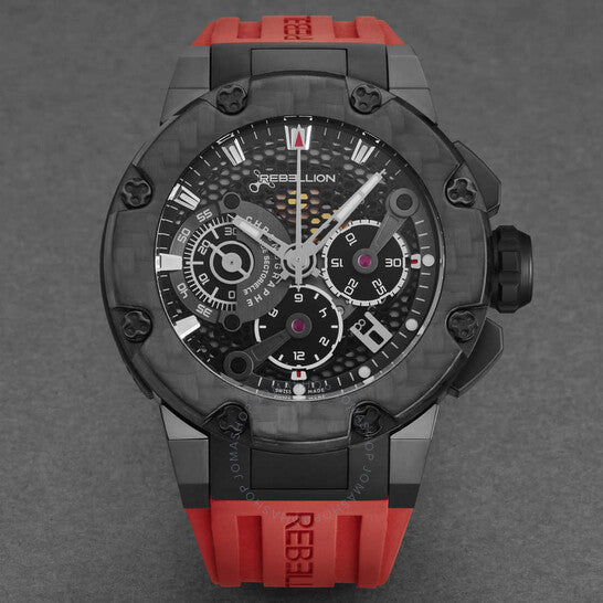 Rebellion, Predator Chronograph Automatic Black Dial Men's Watch