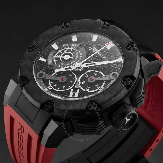 Rebellion, Predator Chronograph Automatic Black Dial Men's Watch