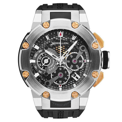 Rebellion, Predator Chronograph Automatic Black Dial Men's Watch