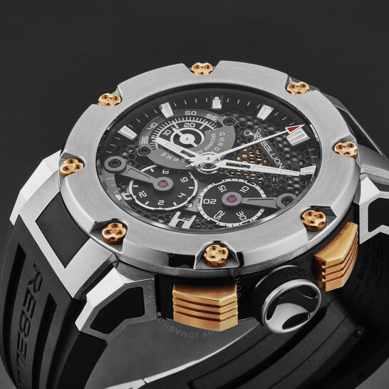 Rebellion, Predator Chronograph Automatic Black Dial Men's Watch