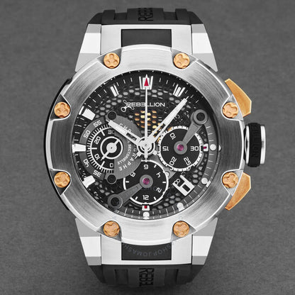 Rebellion, Predator Chronograph Automatic Black Dial Men's Watch