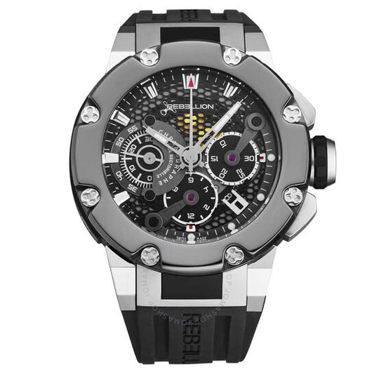 Rebellion, Predator Chronograph Automatic Black Dial Men's Watch
