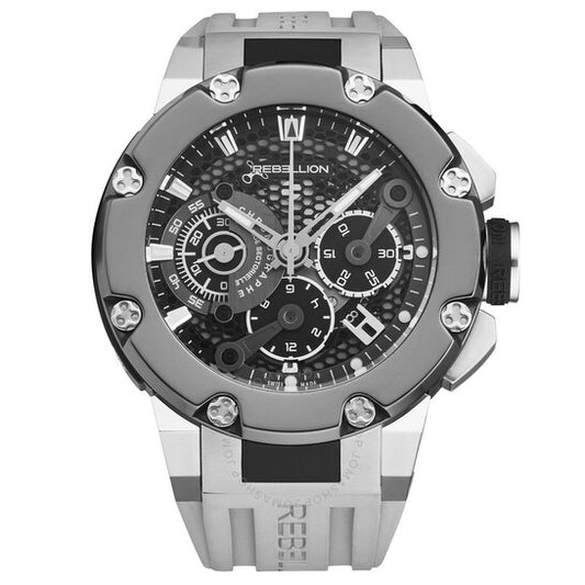 Rebellion, Predator Chronograph Automatic Black Dial Men's Watch