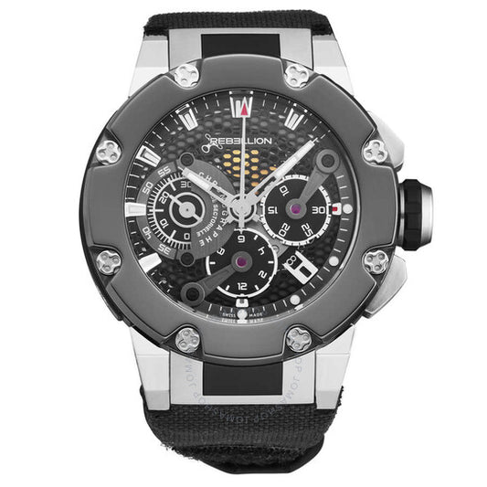 Rebellion, Predator Chronograph Automatic Black Dial Men's Watch