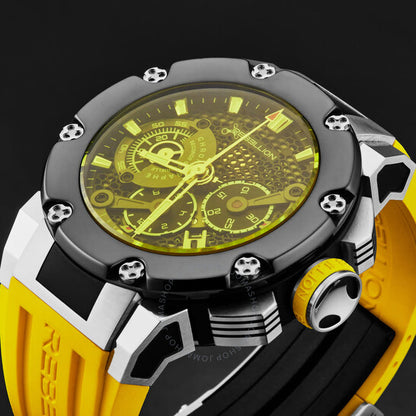 Rebellion, Predator Chronograph Automatic Black Dial Men's Watch
