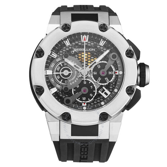 Rebellion, Predator Chronograph Automatic Black Dial Men's Watch