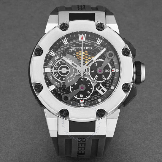 Rebellion, Predator Chronograph Automatic Black Dial Men's Watch