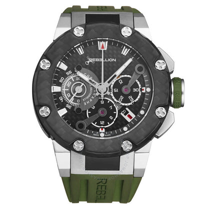 Rebellion, Predator Chronograph Automatic Black Dial Men's Watch
