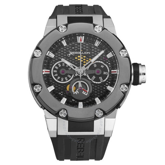Rebellion, Predator Chronograph Automatic Black Dial Men's Watch