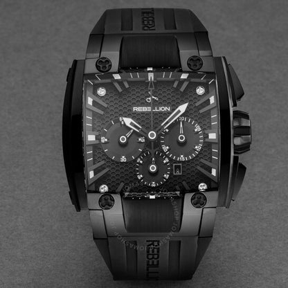 Rebellion, Re1 2.0 Chronograph Automatic Black Dial Men's Watch