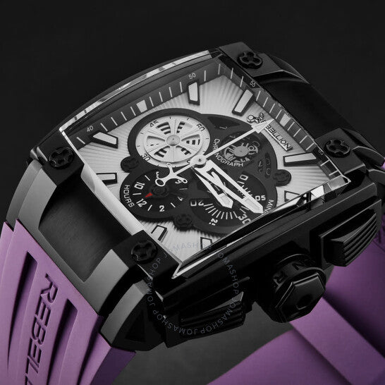 ساعة ريبيليون، Re1 كرونوغراف أوتوماتيكية للرجال بمينا أبيض