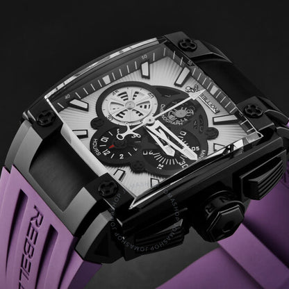 ساعة ريبيليون، Re1 كرونوغراف أوتوماتيكية للرجال بمينا أبيض