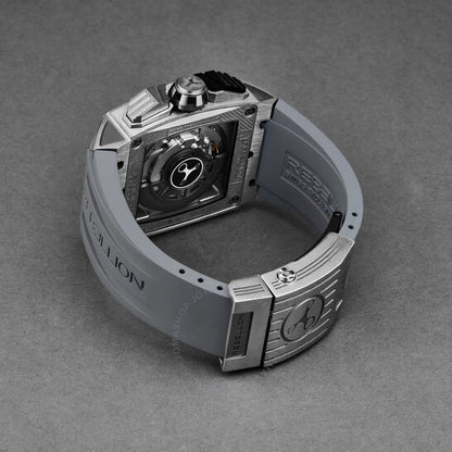 ساعة ريبيليون ري-فولت أوتوماتيكية للرجال بمينا أسود