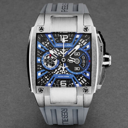 ساعة ريبيليون ري-فولت أوتوماتيكية للرجال بمينا أسود