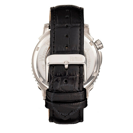 ساعة Reign, Bauer أوتوماتيكية للرجال بمينا أسود