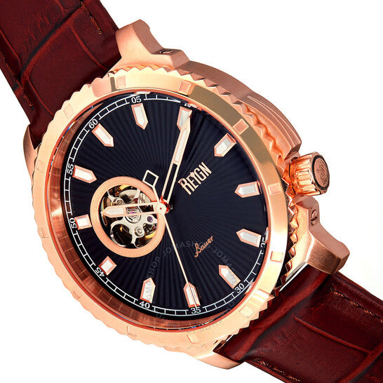 Reign, Bauer Automatic Black Dial Men's Watch