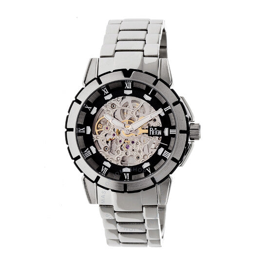 Reign, Philippe Automatic Black Dial Men's Watch