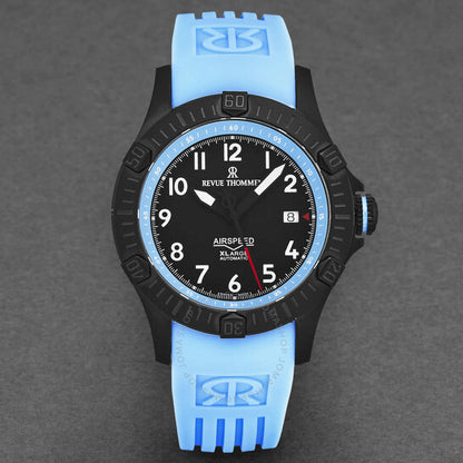 ساعة Revue Thommen Air speed أوتوماتيكية للرجال بمينا أسود