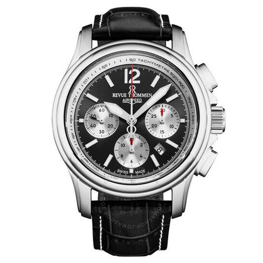 Revue Thommen, Air Speed Chronograph Automatic Black Dial Men's Watch