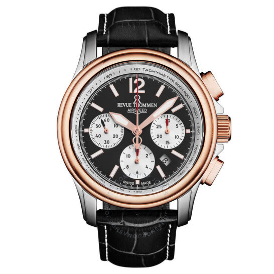 Revue Thommen, Air Speed Chronograph Automatic Black Dial Men's Watch