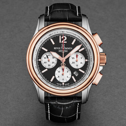 Revue Thommen, Air Speed Chronograph Automatic Black Dial Men's Watch
