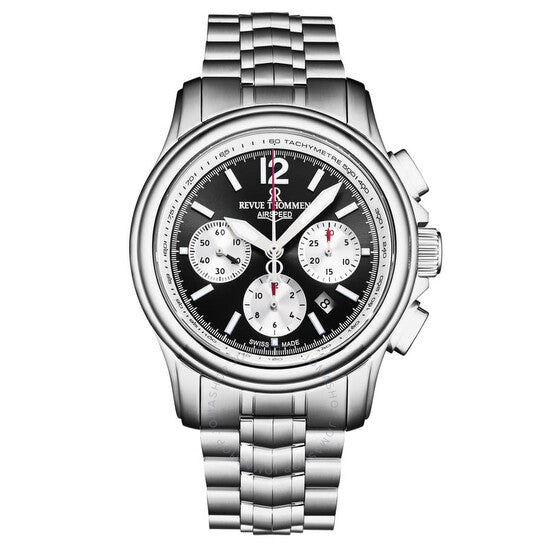 Revue Thommen, Air Speed Chronograph Automatic Black Dial Men's Watch