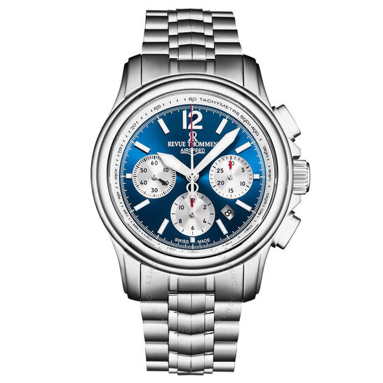 Revue Thommen, Air Speed Chronograph Automatic Blue Dial Men's Watch