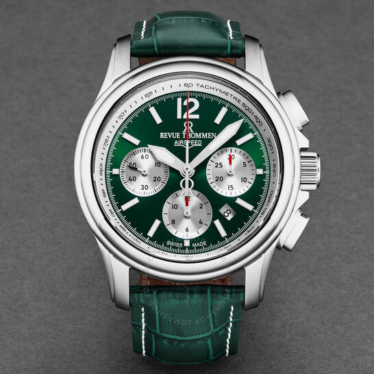 Revue Thommen, Air Speed Chronograph Automatic Green Dial Men's Watch