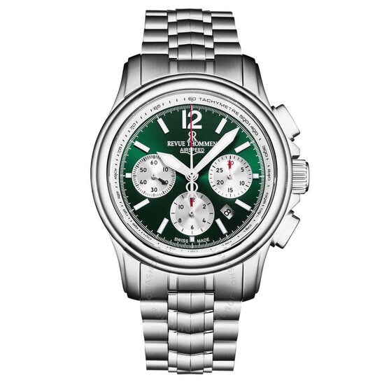 Revue Thommen, Air Speed Chronograph Automatic Green Dial Men's Watch