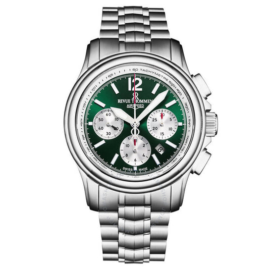 Revue Thommen, Air Speed Chronograph Automatic Green Dial Men's Watch
