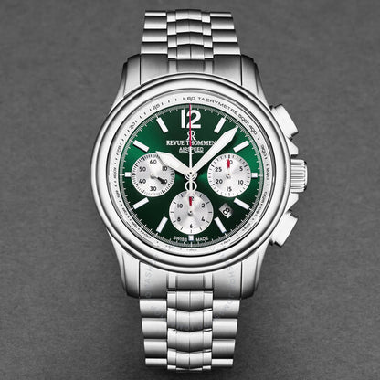 Revue Thommen, Air Speed Chronograph Automatic Green Dial Men's Watch