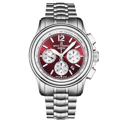 Revue Thommen, Air Speed Chronograph Automatic Red Dial Men's Watch