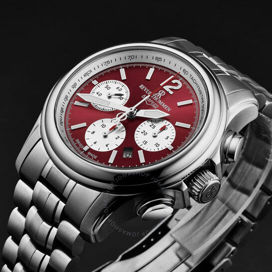 Revue Thommen, Air Speed Chronograph Automatic Red Dial Men's Watch