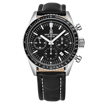 Revue Thommen, Aviator Black Dial Men's Watch