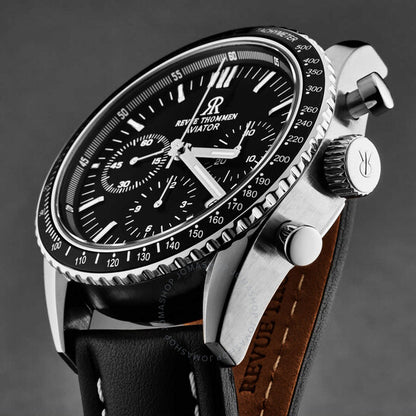 Revue Thommen, Aviator Black Dial Men's Watch