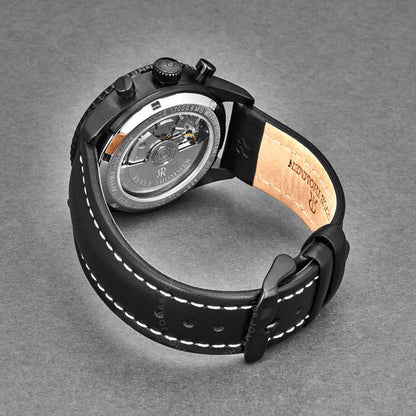 Revue Thommen, Aviator Chronograph Automatic Black Dial Men's Watch