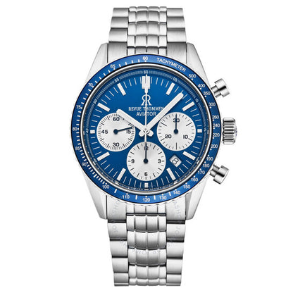 Revue Thommen, Aviator Chronograph Automatic Blue Dial Men's Watch