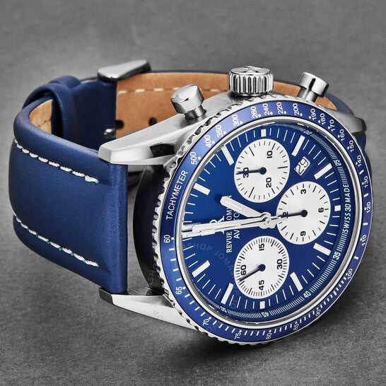Revue Thommen, Aviator Chronograph Automatic Blue Dial Men's Watch