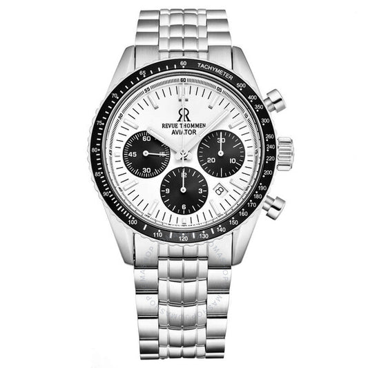 Revue Thommen, Aviator Chronograph Automatic Silver Dial Men's Watch
