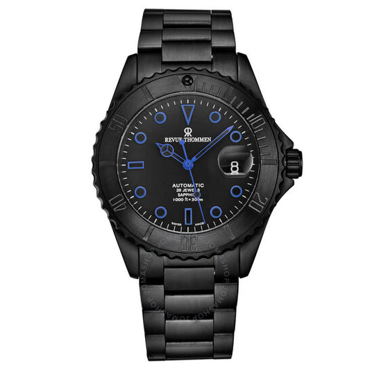 Revue Thommen, Diver Automatic Black Dial Men's Watch