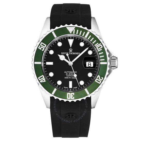 Revue Thommen, Diver Automatic Black Dial Men's Watch