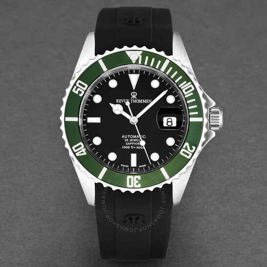 Revue Thommen, Diver Automatic Black Dial Men's Watch