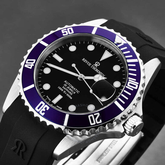 ساعة Revue Thommen، Diver Automatic Black Dial للرجال