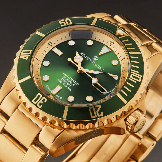 Revue Thommen, Diver Automatic Green Dial Men's Watch